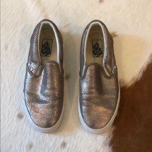 Gold metallic vans